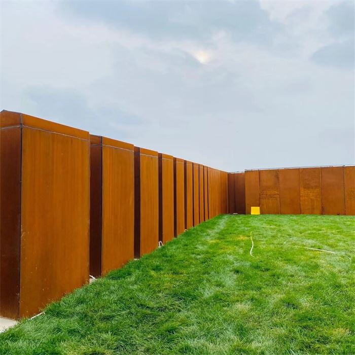 Landscape Decorative Corten Steel Screen Planter Box